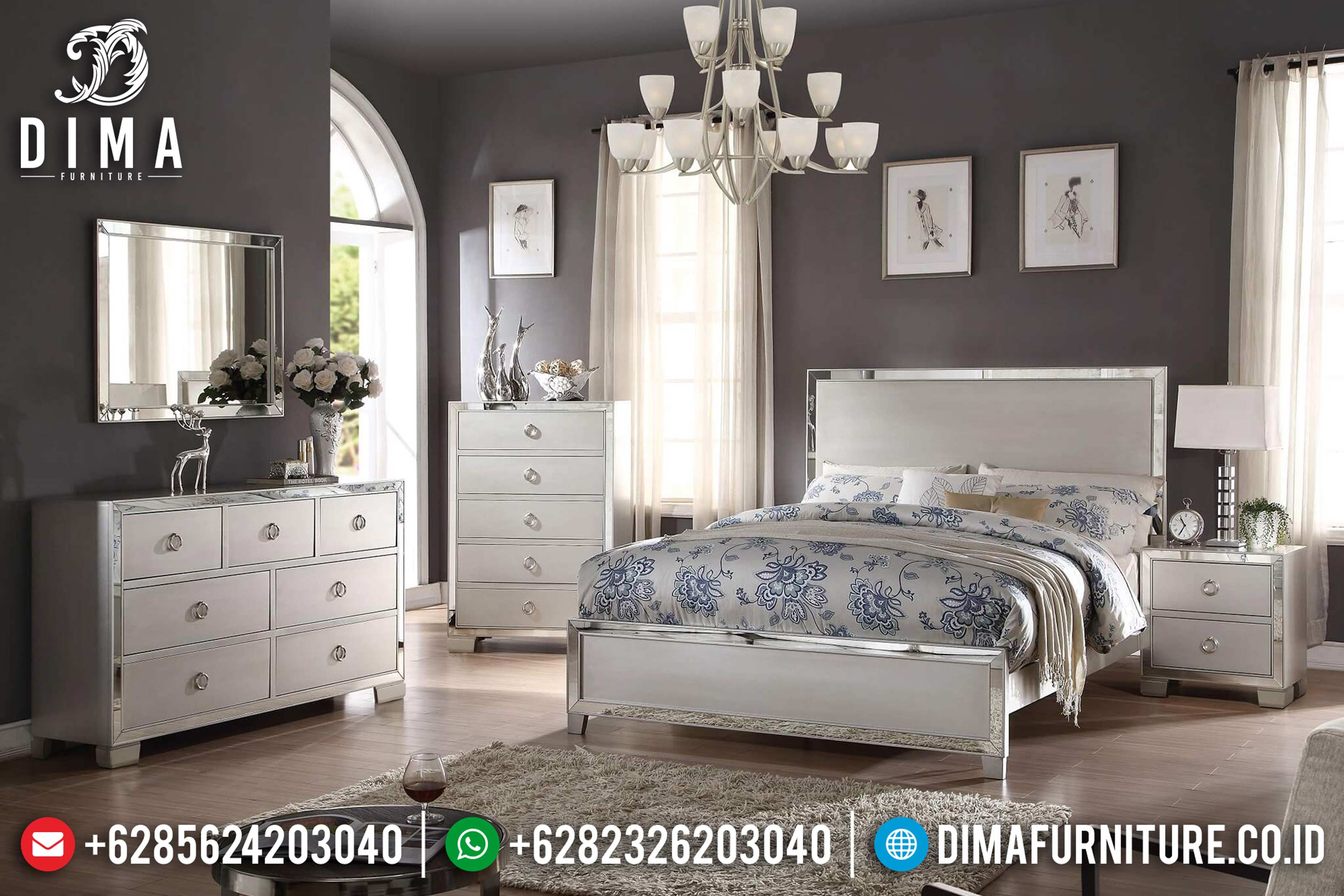 Platinum Bedroom Set Voeville Tempat Tidur Jepara Minimalis Mewah DF-0637