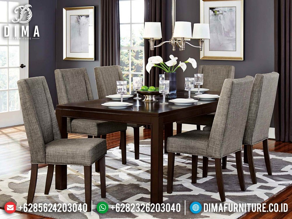 Jual Meja Makan Jepara Terbaru Model Minimalist 2021 DF1484 WA +62