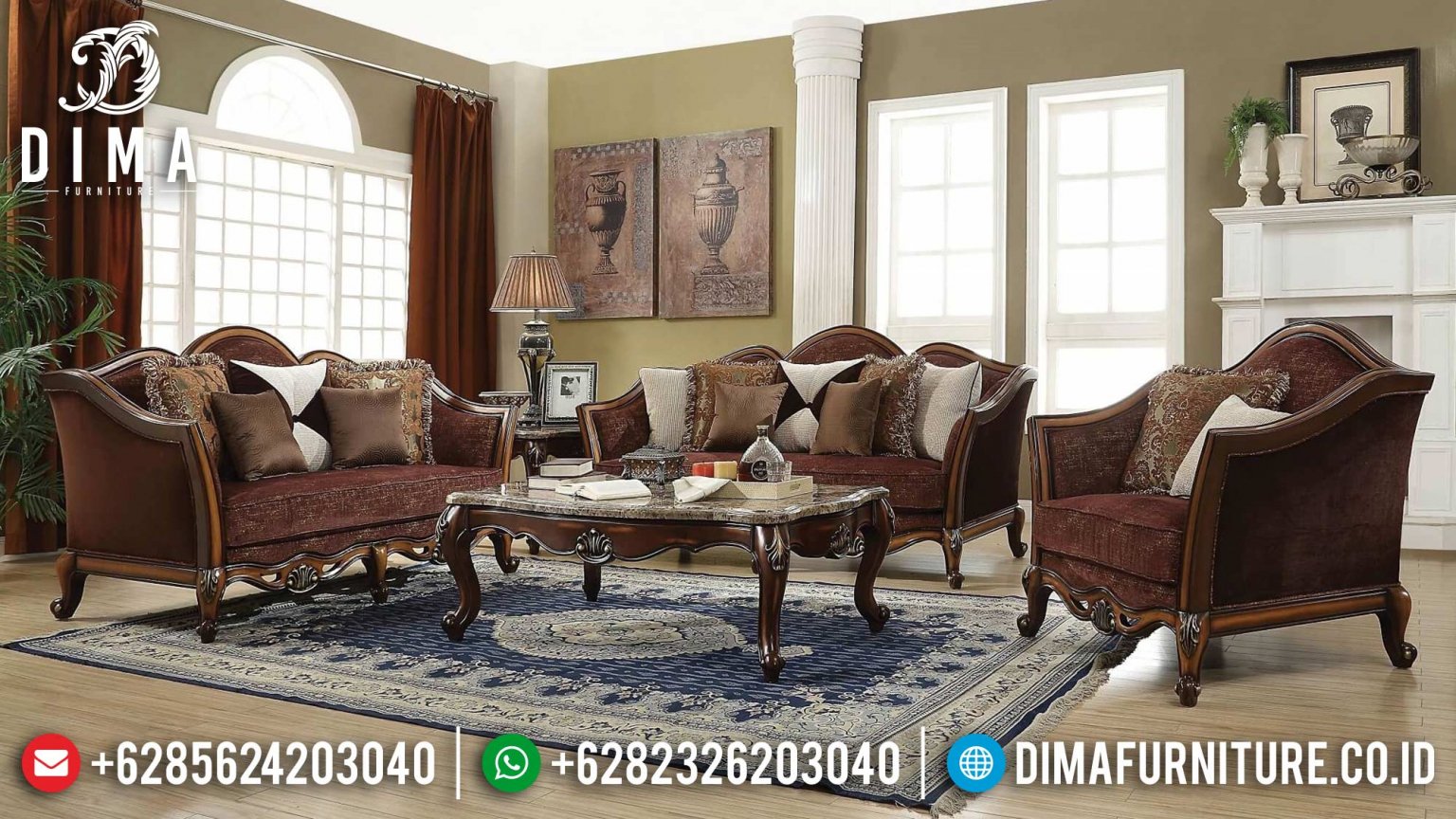 Sofa Terbaru Minimalis Mewah Natural Jepara Exactly Special DF-1497