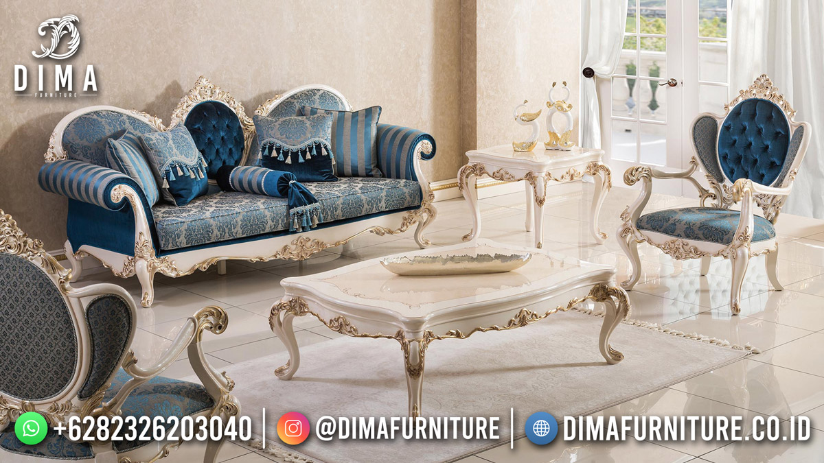 Elegant Beauty Kursi Tamu Mewah Shabby Style Furniture Jepara Df-1810