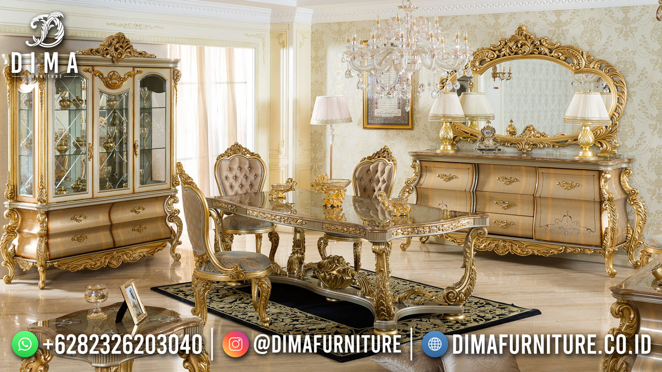 Jual Meja Makan Mewah Terbaru Classy Glamorous Furniture Jepara Df-1823