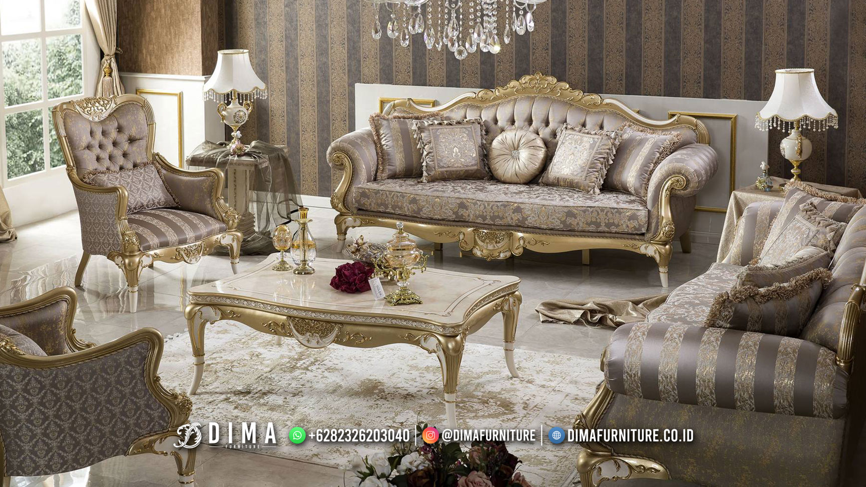 Harga Sofa Mewah Terbaru Untuk Ruang Tamu Modern By DIma Furniture DF-2148