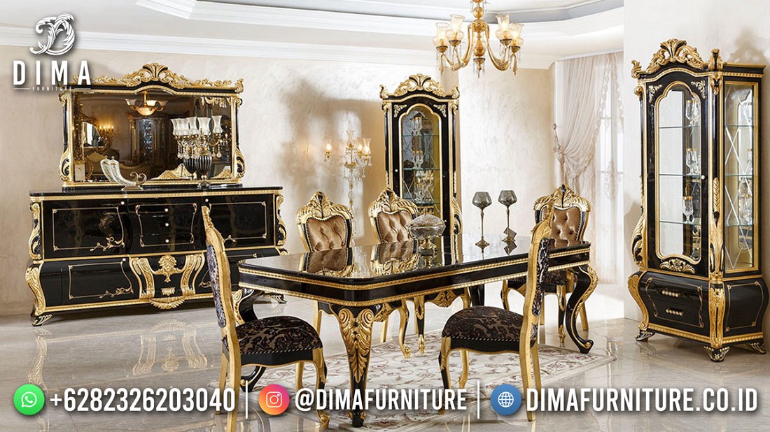 100% Quality Meja Makan Mewah Terbaru Beauty Design Furniture DF-2273