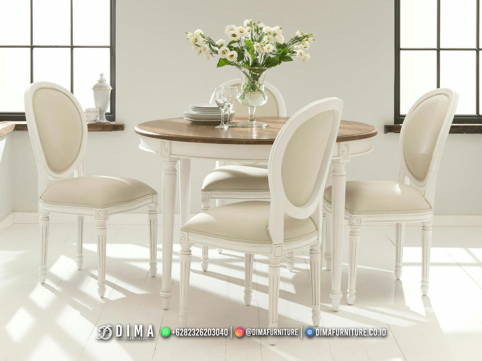 Harga Meja Makan Modern Minimalis Jepara Luxury Set Design Inspiring DF-2215