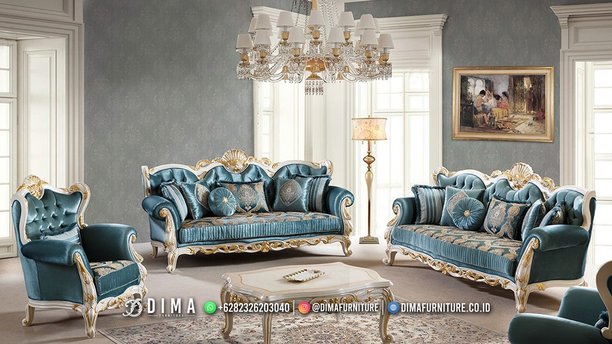 Sofa Ruang Tamu Mewah Terbaru Classy Witson Style DF-2288