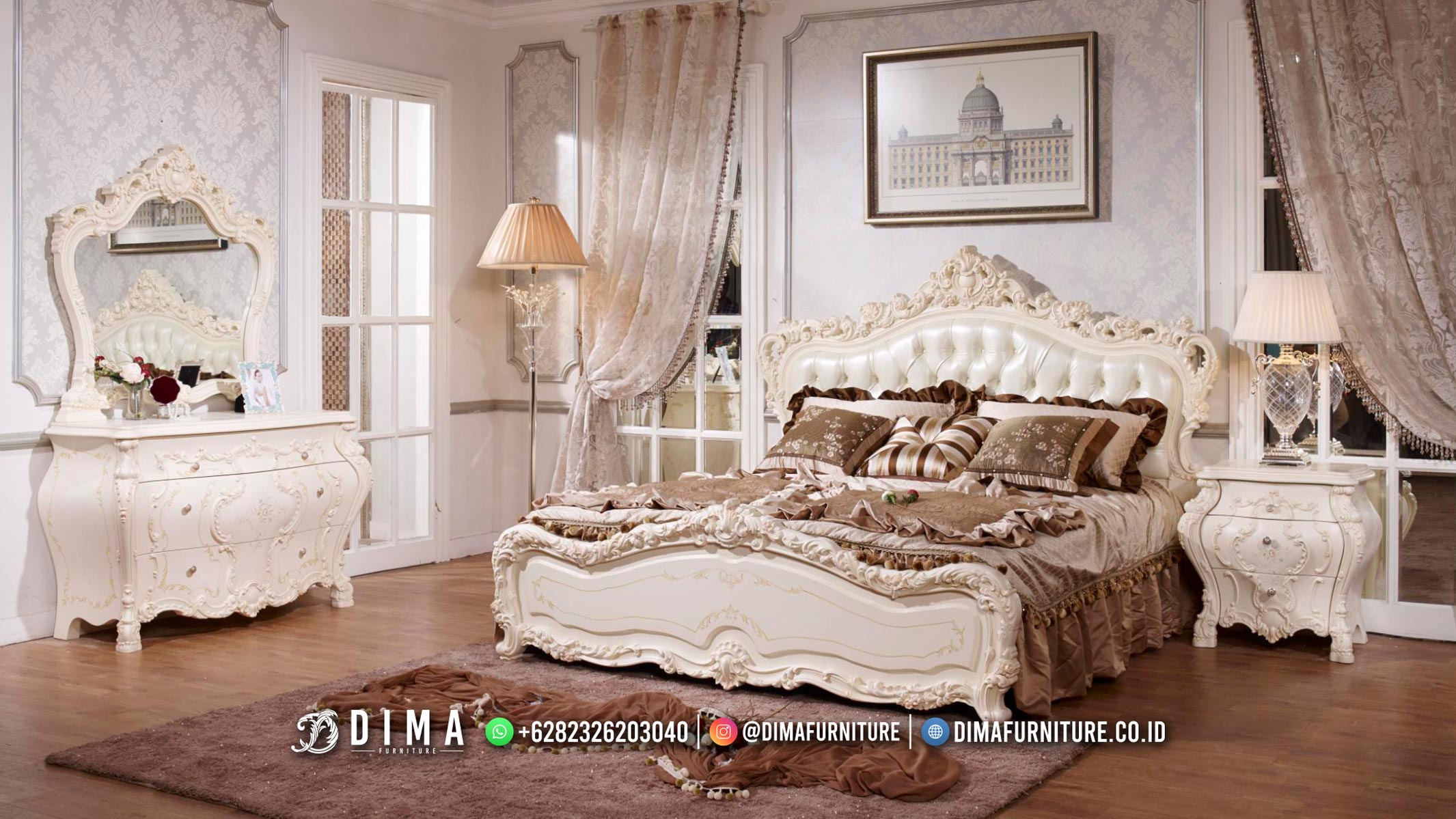 Desain Kamar Tidur 1 Set Luxury Furniture Jepara Beauty Draniealla DF-2632