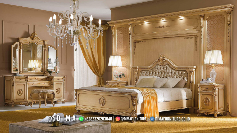 Furniture Tempat Tidur Klasik Jepara, Kamar Set Mewah Adsilla DF-2630