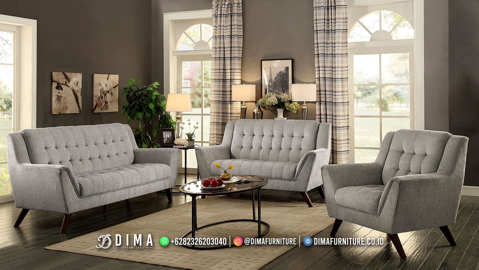Set Kursi Sofa Tamu Terbaru Minimalis Furniture Jepara DF-2690