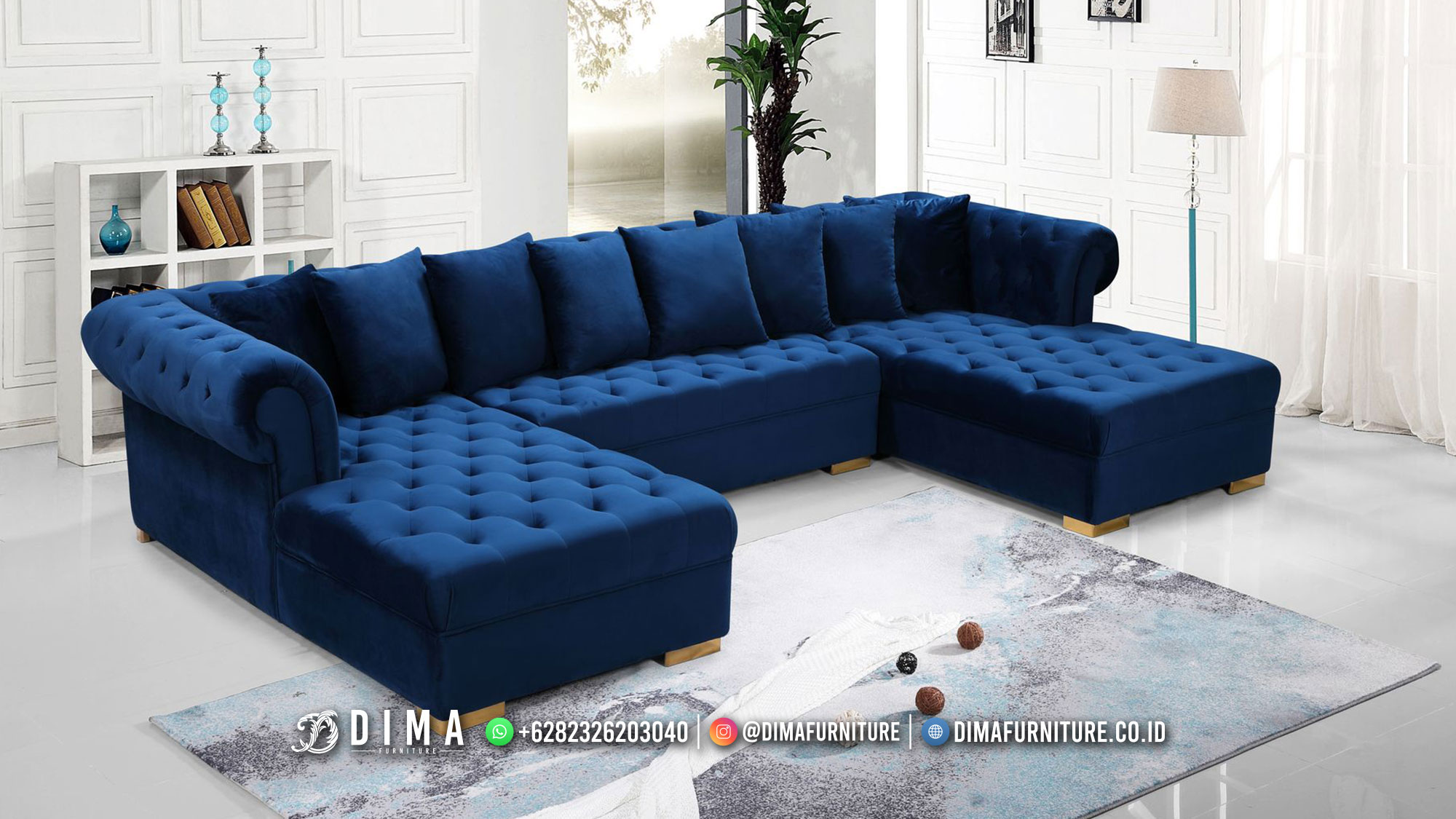 Best Furniture Set Sofa Tamu Jepara Minimalis Sudut Elite DF-2802