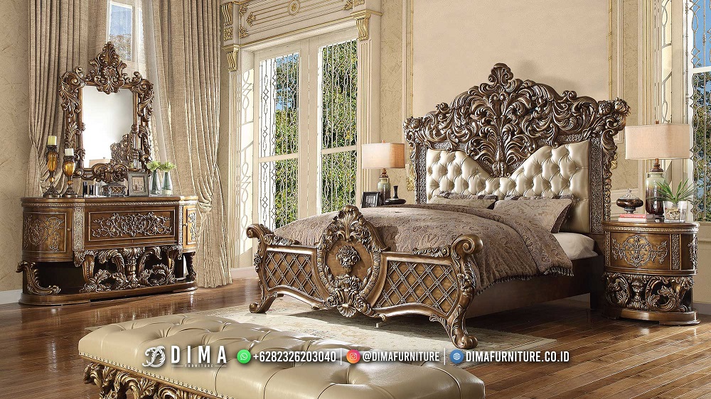 Tempat Tidur Raja Mewah Ukir Jepara Best Furniture Produk DF-2826