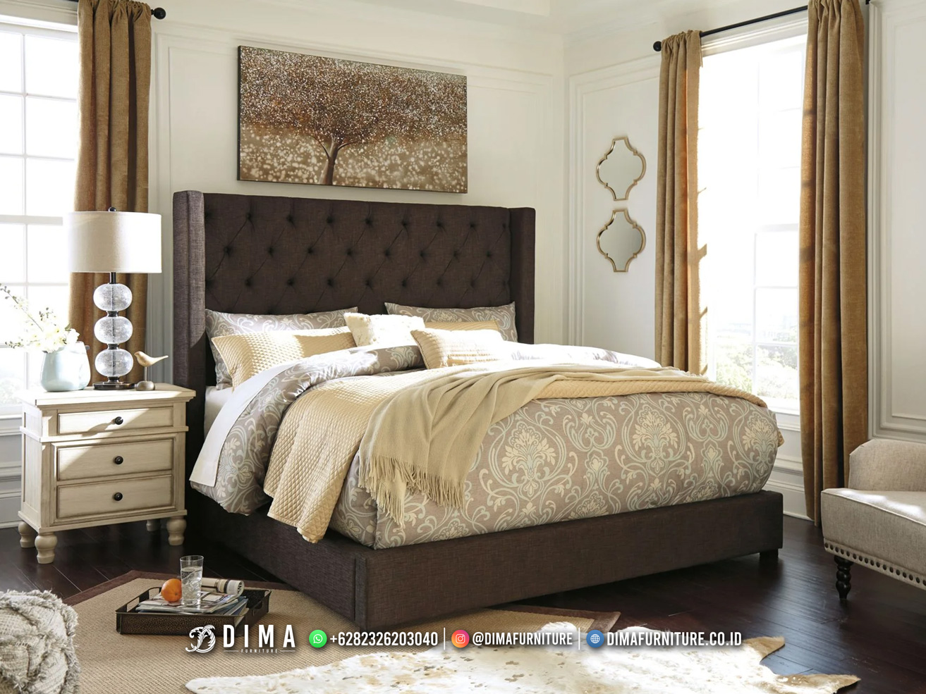 Desain Dipan Tempat Tidur Modern Minimalis Full Jok Ekspor Quality DF-2908