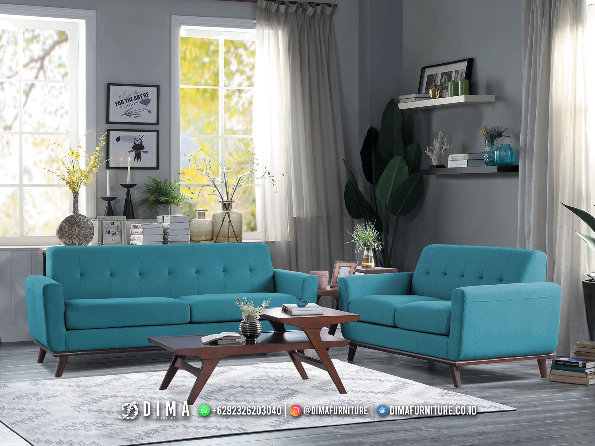 Furniture Sofa Terbaru Jepara Desain Minimalis Modern Terbaik DF-3124