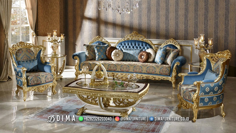 Super Mewah Kursi Sofa Tamu Sultan Luxury Guest Cesey DF-3114