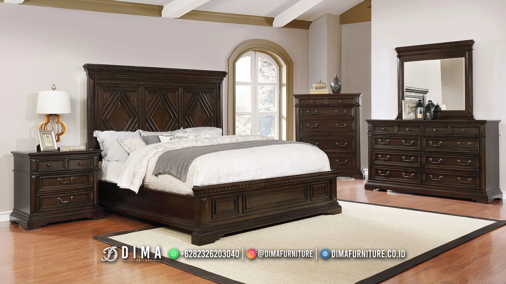 Furniture Tempat Tidur Jati Kirim Seluruh Indonesia DF3396 Furniture Tempat Tidur Jati Kirim Seluruh Indonesia DF3396