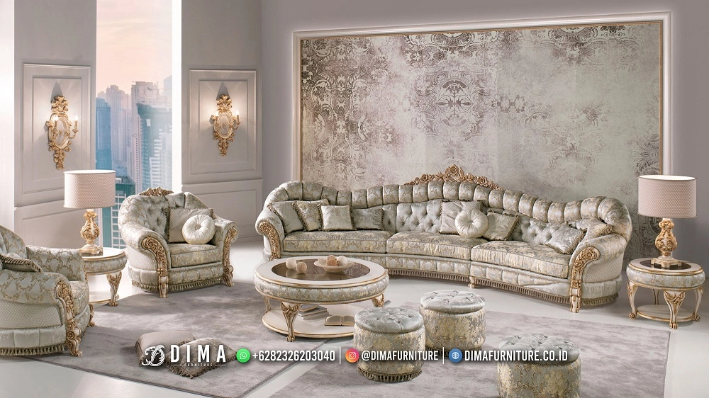 Furniture Sofa Ruang Tamu Desain Mewah Elegant DF3507