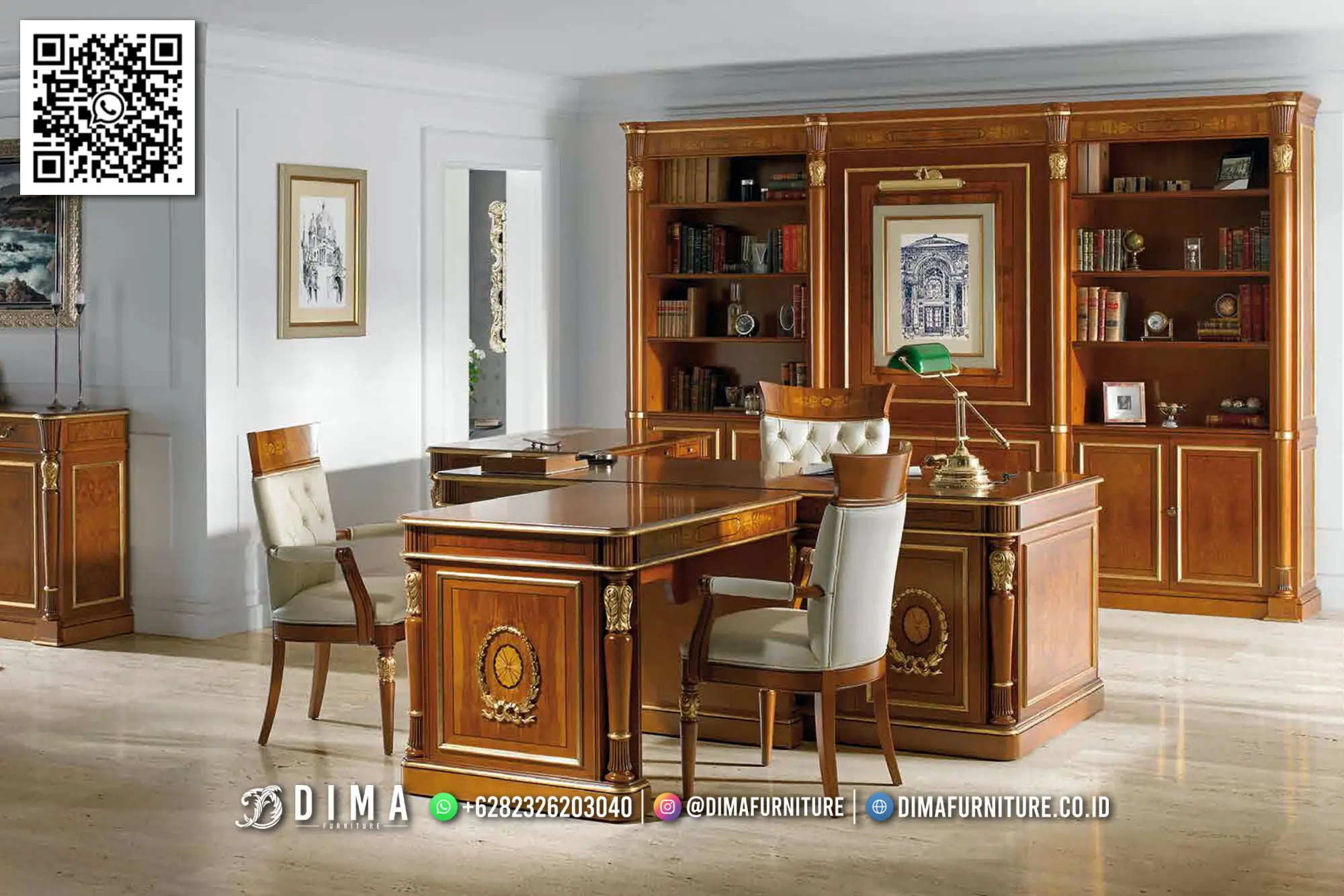 Meja Kantor Montelvia Finishing Natural Elegan Mewah 159DF Meja Kantor Montelvia Finishing Natural Elegan Mewah 159DF