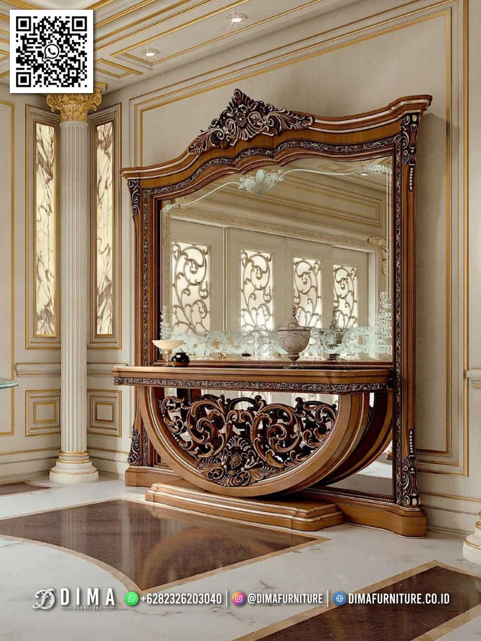 Meja Konsol Mewah Olivia Royale – Premium Classic 217DF Meja Konsol Mewah Olivia Royale – Premium Classic 217DF