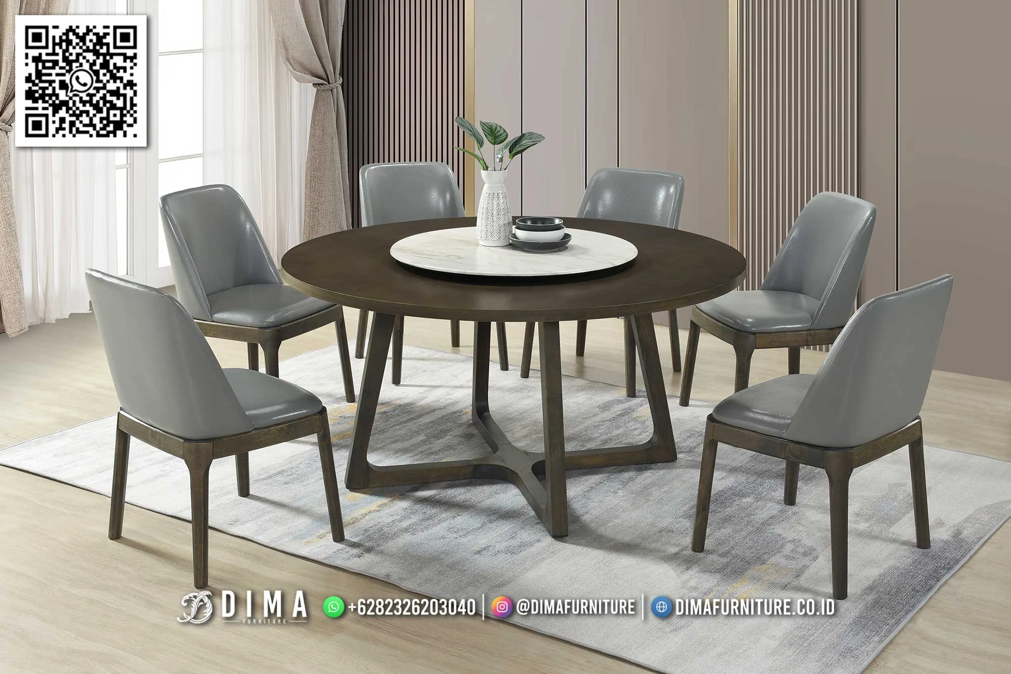 Meja Makan Modern Table Round Premium Elegan 230DF Meja Makan Modern Table Round Premium Elegan 230DF