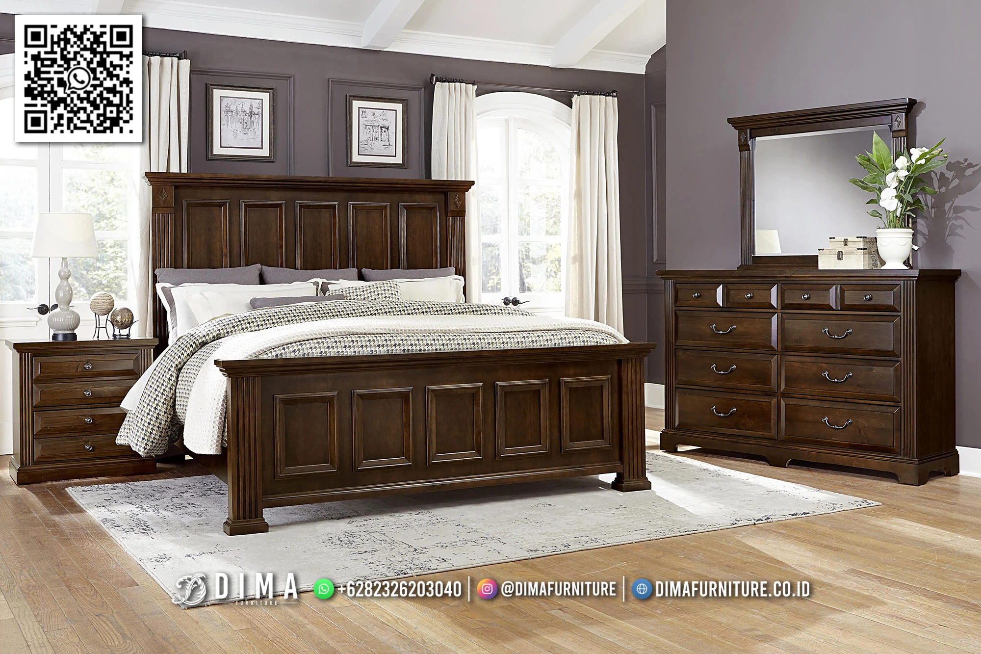 Tempat Tidur Kayu Jati Minimalis Jessica Classic 299DF Tempat Tidur Kayu Jati Minimalis Jessica Classic 299DF