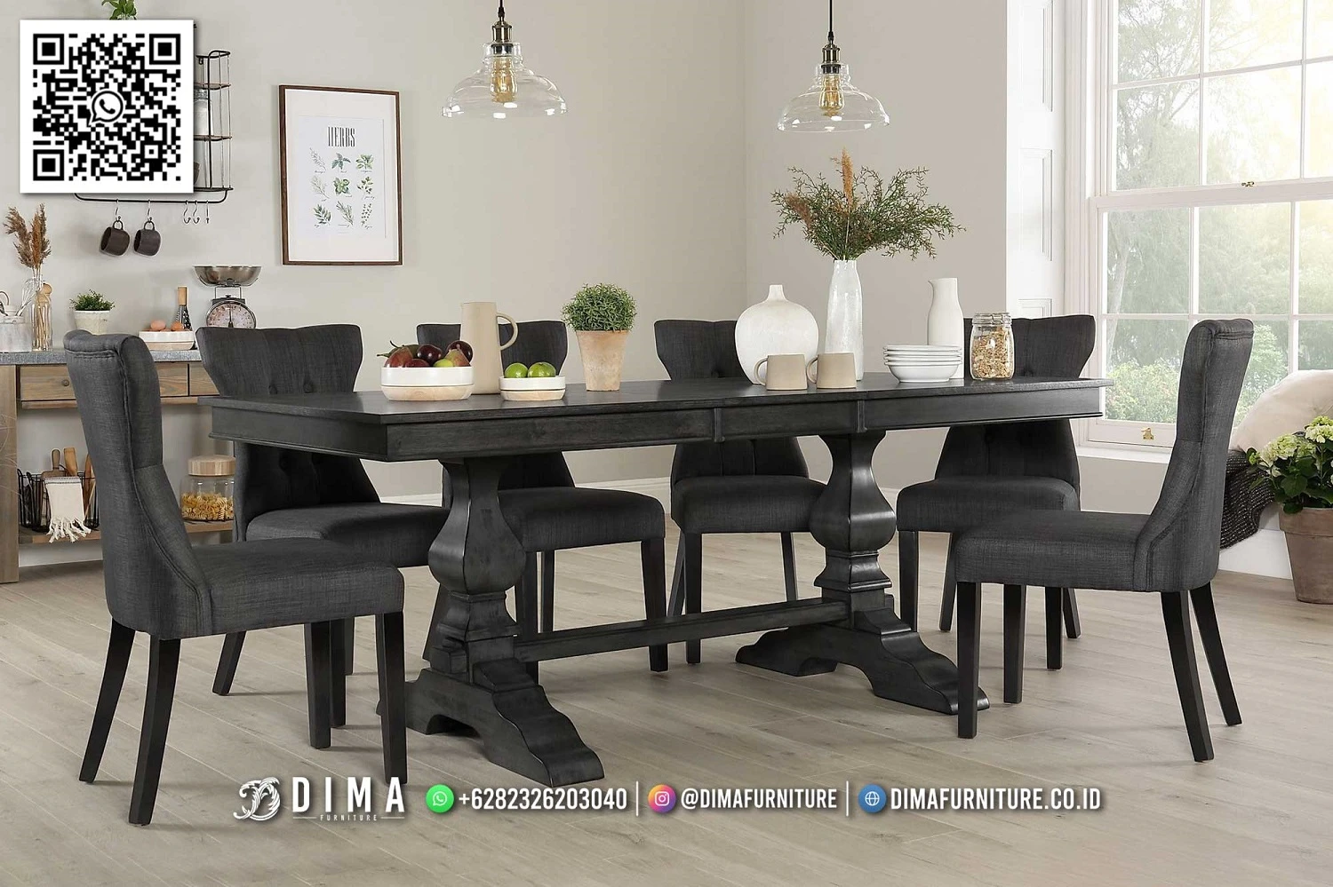 Model Meja Makan Minimalis Jati Jepara Rosalie 396DF Model Meja Makan Minimalis Jati Jepara Rosalie 396DF
