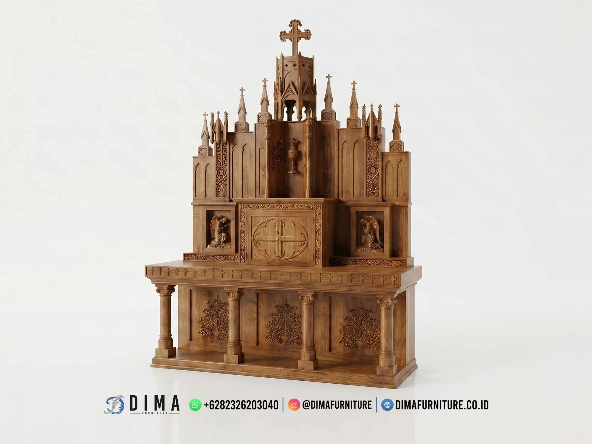 Meja Altar Gereja Jati Gothic Premium Meja Altar Gereja Jati Gothic Premium