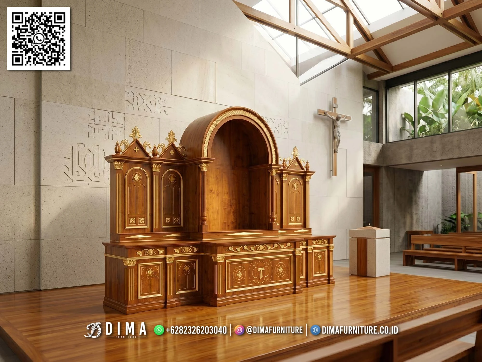 Meja Altar Gereja Jati Royal Sancta Exclusive 415DF Meja Altar Gereja Jati Royal Sancta Exclusive 415DF