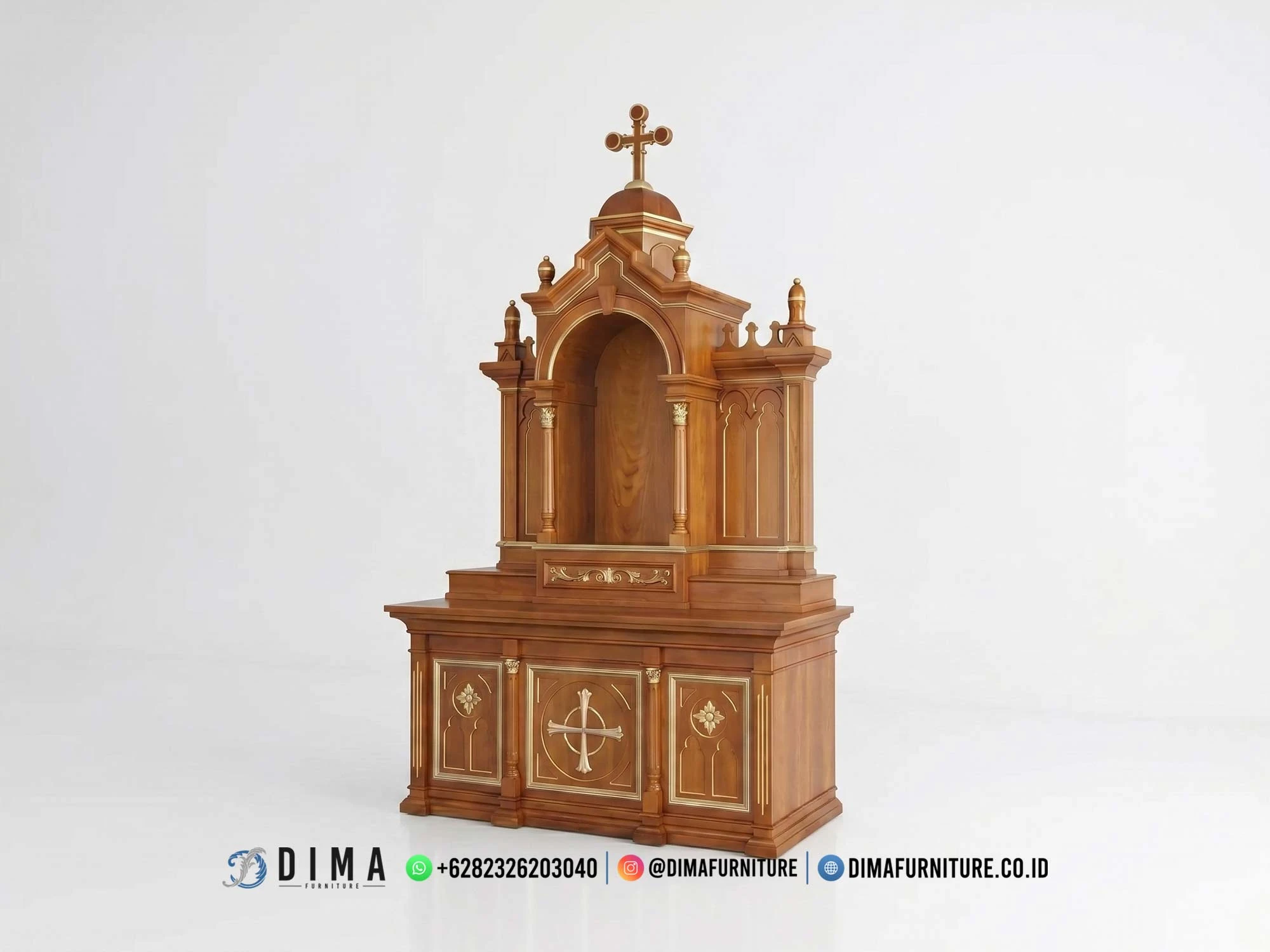 Mimbar Gereja Jati Premium Salib Mimbar Gereja Jati Premium Salib