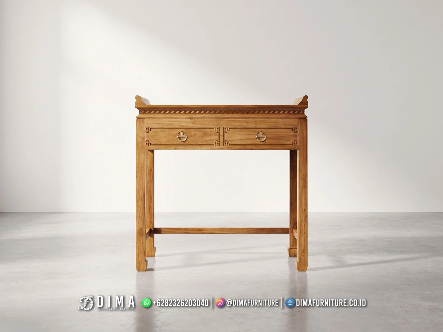 Meja Altar Jati Jepara Minimalis 2 Laci 468DF Meja Altar Jati Jepara Minimalis 2 Laci 468DF
