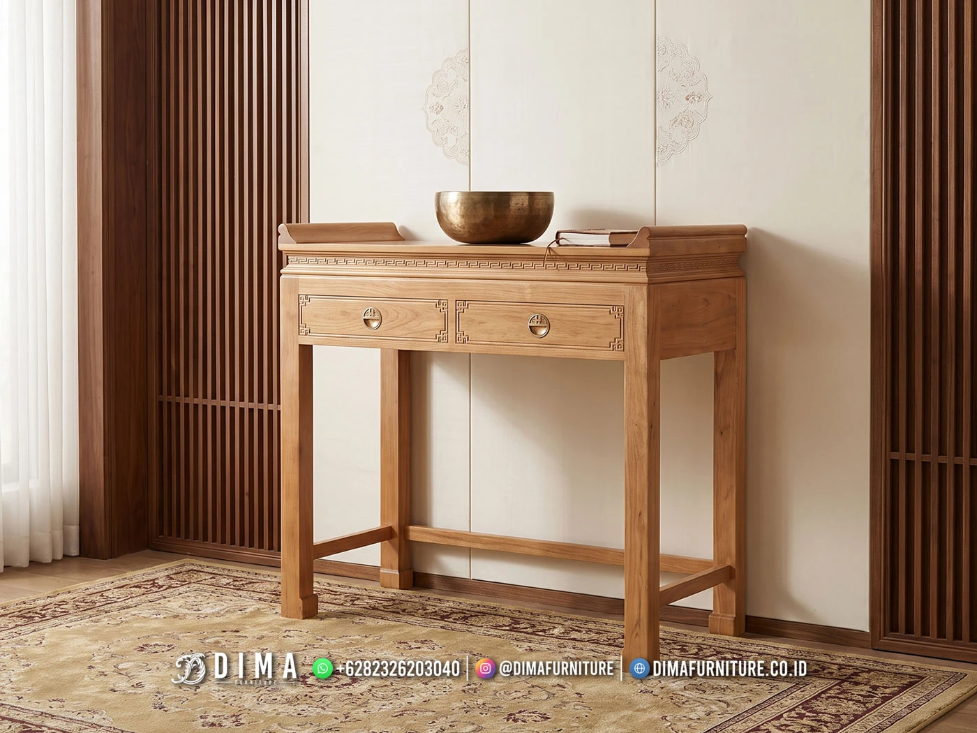 Meja Altar Jati Jepara Minimalis 468DF Meja Altar Jati Jepara Minimalis 468DF