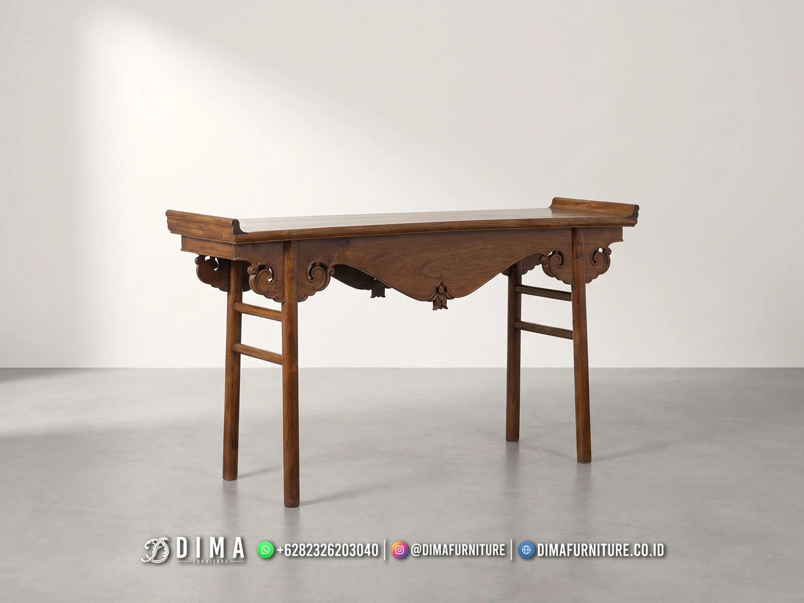 Meja Altar Sembahyang Jati Jepara Terbaru 463DF Meja Altar Sembahyang Jati Jepara Terbaru 463DF