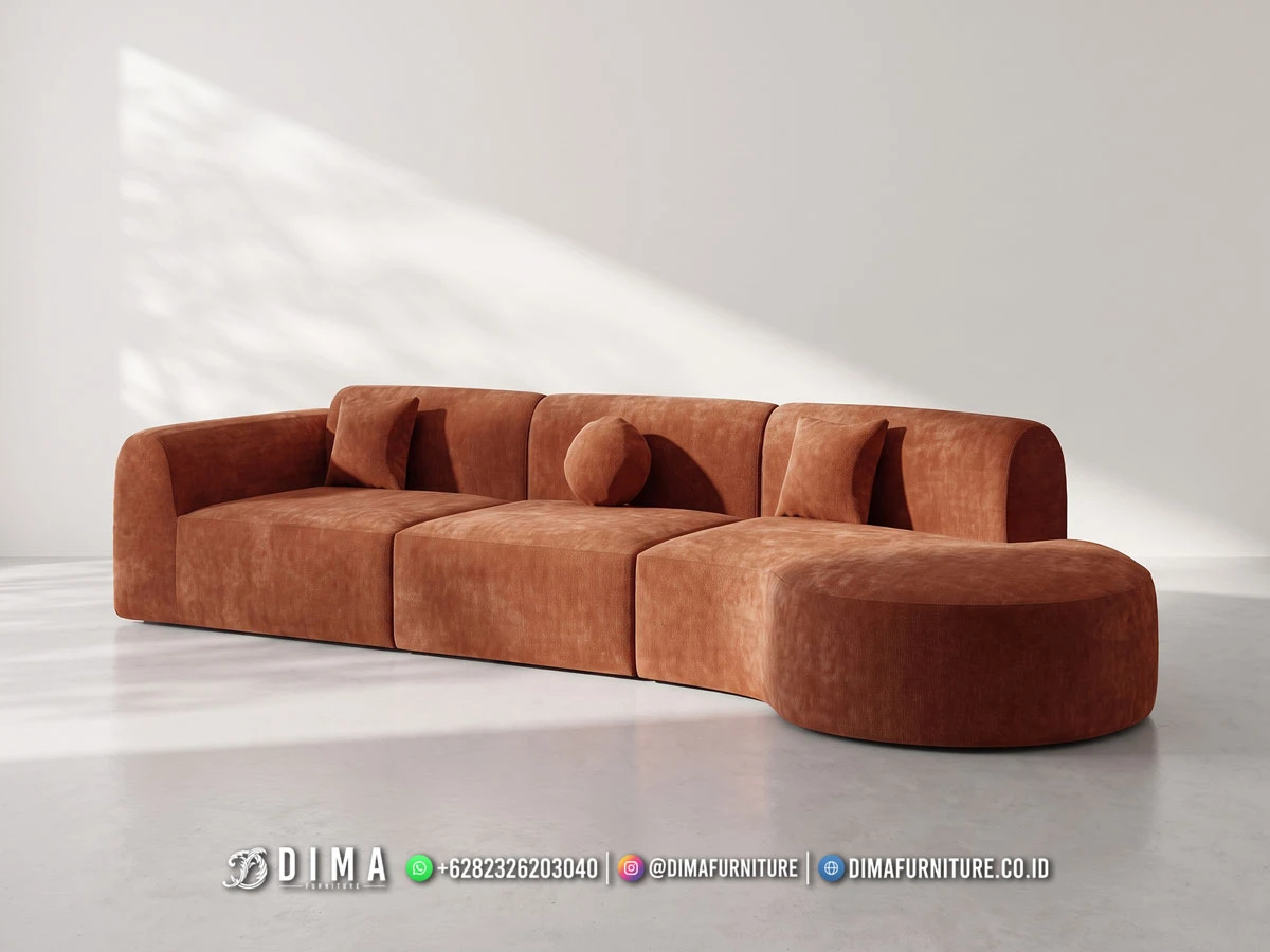 Sofa Minimalis Jepara Modular Lengkung Terakota 475DF Sofa Minimalis Jepara Modular Lengkung Terakota 475DF