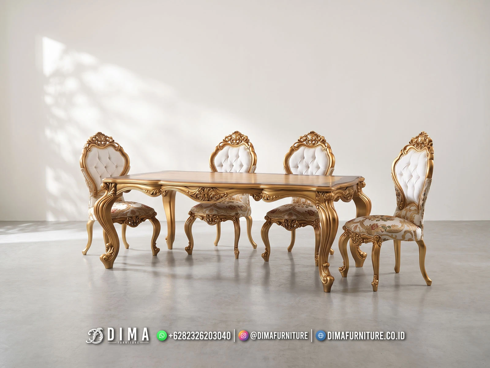 Meja Makan Mewah Jepara 476DF